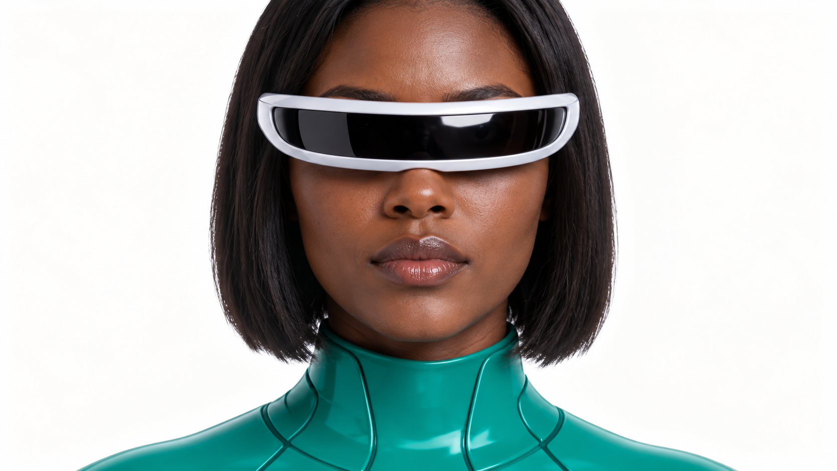 Schoolbooks AI agent wearing a silver visor and teal suit